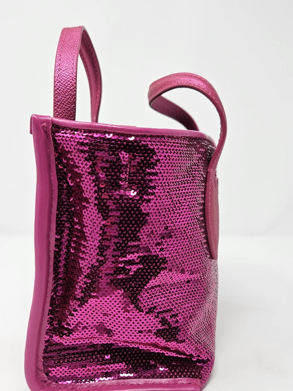 Furla Pink Sequin Mini Tote Bag